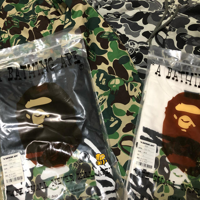 A BATHING APE(アベイシングエイプ)のAPE✕STUSSY コラボ まとめ売り メンズのトップス(その他)の商品写真