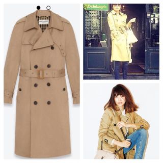 サンローラン トレンチコート SAINT LAURENT ベージュ www