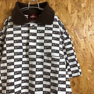 ヒステリックグラマー(HYSTERIC GLAMOUR)の♥︎USED 古着【hysteric glamour】総柄 鹿の子ポロシャツ♥︎(ポロシャツ)