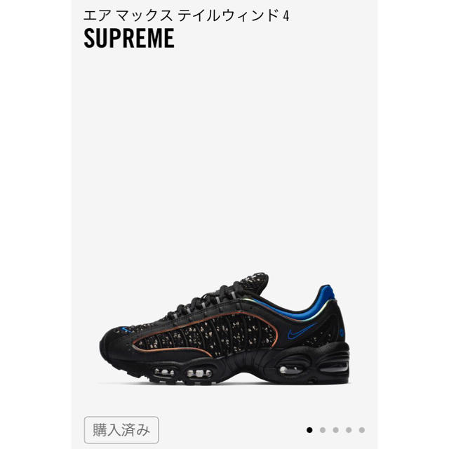 NIKE(ナイキ)のNIKE supreme エアマックス テイルウインド 27.0 メンズの靴/シューズ(スニーカー)の商品写真