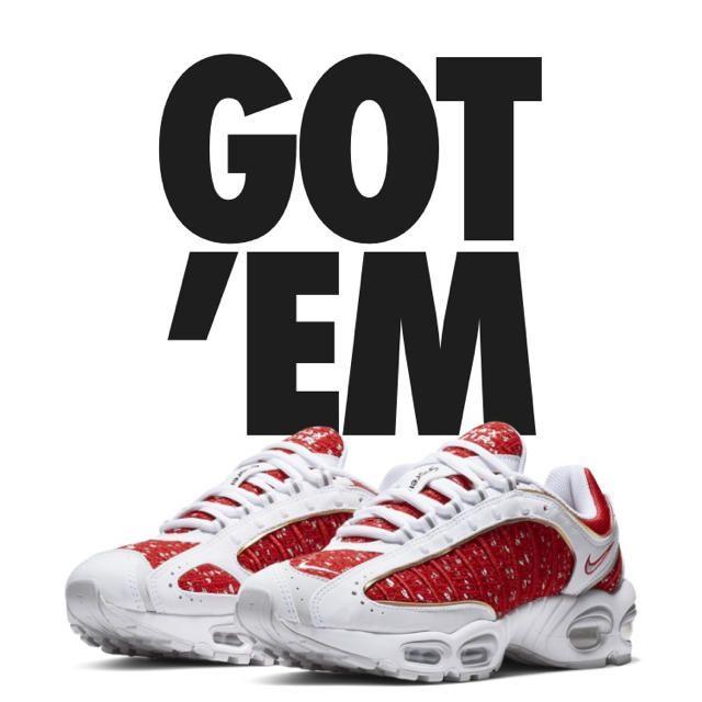 26.5cm Supreme x Nike Air Max Tailwind 白