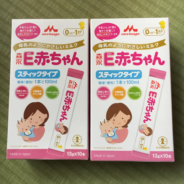 森永乳業(モリナガニュウギョウ)の森永E赤ちゃん スティックタイプ キッズ/ベビー/マタニティの授乳/お食事用品(その他)の商品写真