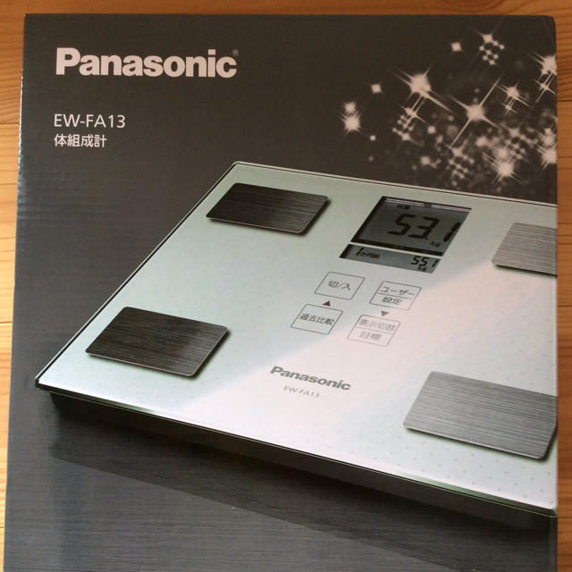 Panasonic(パナソニック)のPanasonic EW-FA13 体組成計 新品未使用品 スマホ/家電/カメラの美容/健康(体重計/体脂肪計)の商品写真