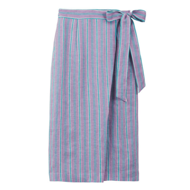 MYLAN Stripe Straight Skirt Lilac