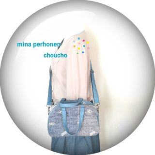 ミナペルホネン(mina perhonen)のミナペルホネン♡ボストンバッグS ♡海choucho ♡ハンドメイド🛍️(バッグ)