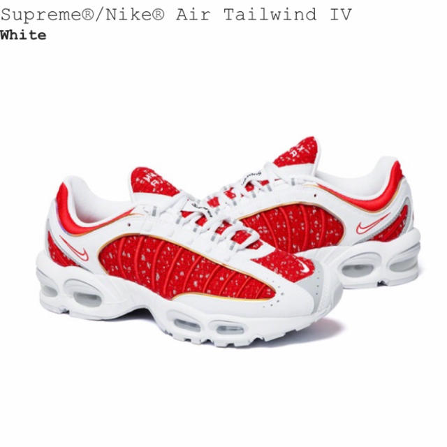 28cm AIR MAX TAILWIND IV White Red