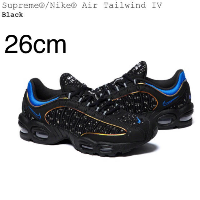 Supreme×NIKE AIR MAX TAILWIND IV Black