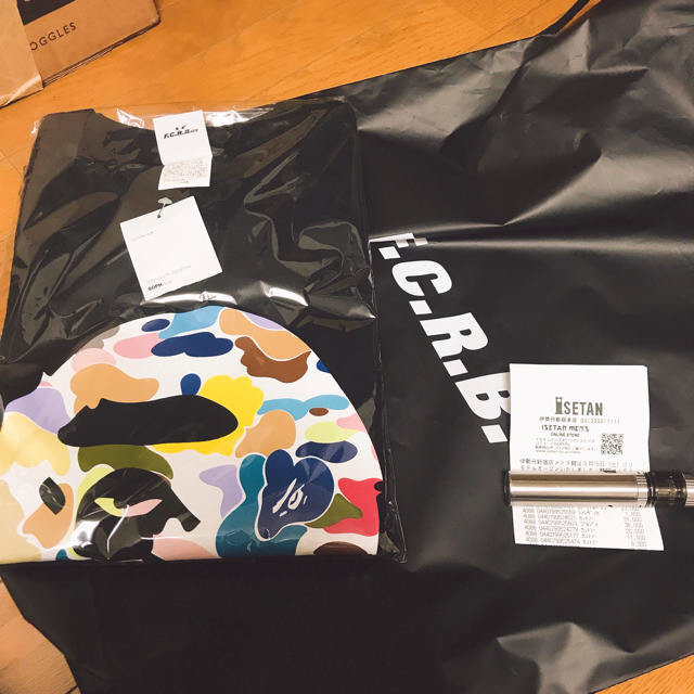 F.C.R.B.(エフシーアールビー)のBAPE x F.C.R.B. L/S APE HEAD TEE XLサイズ 黒 メンズのトップス(Tシャツ/カットソー(七分/長袖))の商品写真