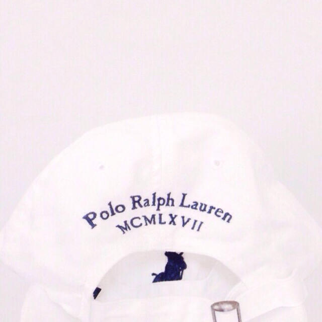 POLO RALPH LAUREN(ポロラルフローレン)のラルフローレン 白キャップ 古着好きさん レディースの帽子(キャップ)の商品写真