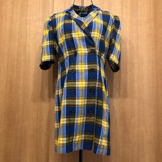 ベルシュカ(Bershka)のBershka ベルシュカ ギンガムチェック半袖ミニワンピース(ミニワンピース)