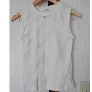 アクシーズファム(axes femme)の【りゅ様専用】axes femme ビジューデザインタンクトップ(カットソー(半袖/袖なし))