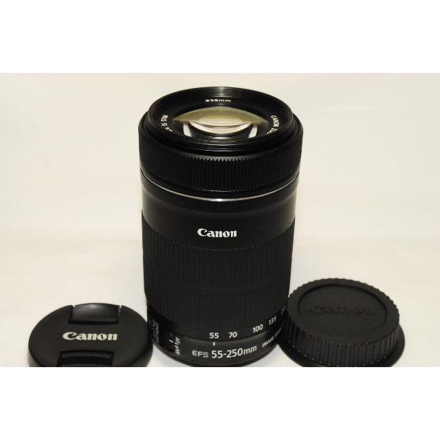 Canon(キヤノン)の動画に最適！EF-S 55-250mm IS STM/AF爆速♪新品級！ スマホ/家電/カメラのカメラ(デジタル一眼)の商品写真