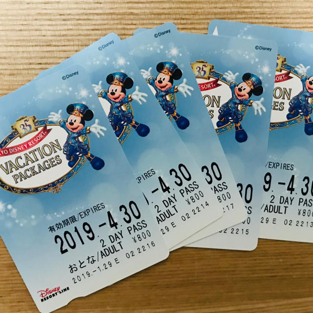 Disney(ディズニー)のディズニーリゾートライン  2DAYPASS チケットの施設利用券(遊園地/テーマパーク)の商品写真