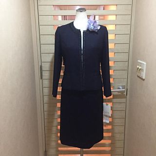 ハナエモリ(HANAE MORI)のハナエモリ（HAMAE MORI）新品税込16万春夏用濃紺スーツ 入学式などに！(スーツ)