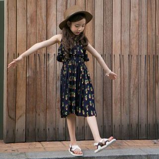 子供ワンピース　女の子レースドレス　女の子夏ドレス140cm(ワンピース)