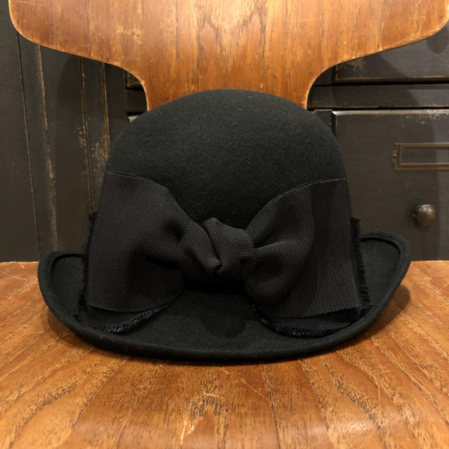 CA4LA - CA4LA カシラ 黒 ブラック ウール リボン 丸型 ハット 帽子の通販 by layervintage's shop