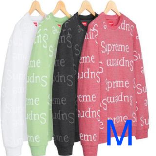 シュプリーム(Supreme)の新品！supreme jacquard logo crewneck クルーネック(スウェット)