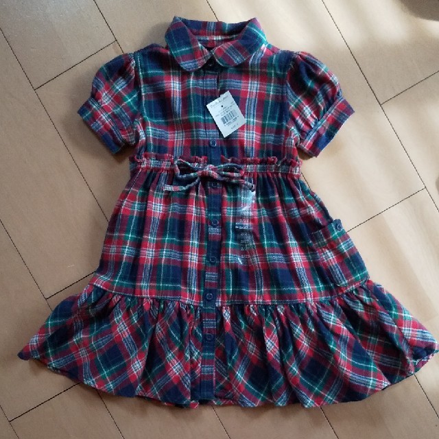 Ralph Lauren(ラルフローレン)のタグ付き RALPH LAUREN チェックワンピース 2T キッズ/ベビー/マタニティのキッズ服女の子用(90cm~)(ワンピース)の商品写真