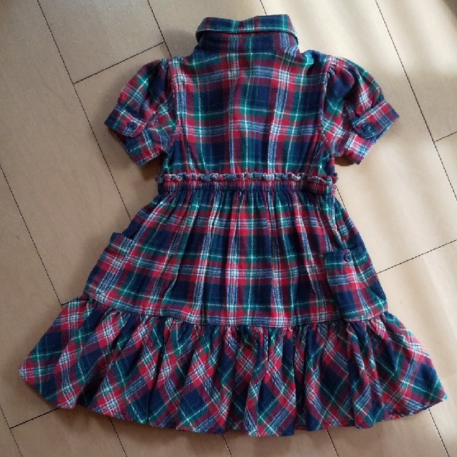 Ralph Lauren(ラルフローレン)のタグ付き RALPH LAUREN チェックワンピース 2T キッズ/ベビー/マタニティのキッズ服女の子用(90cm~)(ワンピース)の商品写真