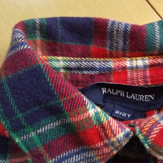 Ralph Lauren(ラルフローレン)のタグ付き RALPH LAUREN チェックワンピース 2T キッズ/ベビー/マタニティのキッズ服女の子用(90cm~)(ワンピース)の商品写真