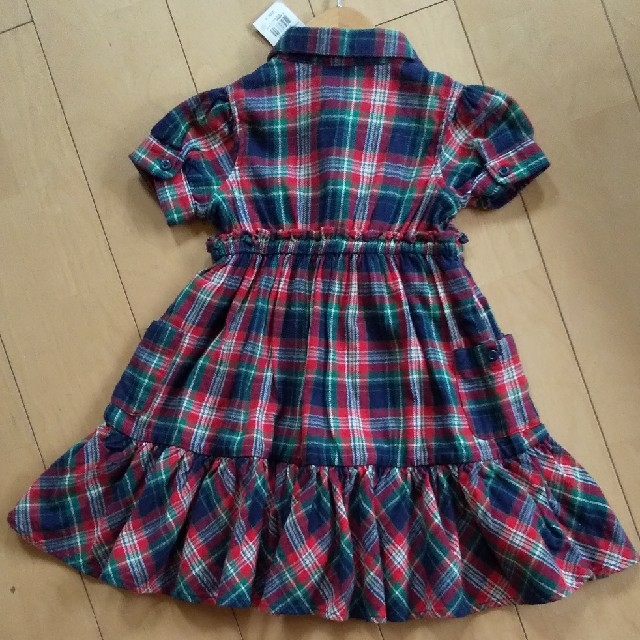 Ralph Lauren(ラルフローレン)のタグ付き RALPH LAUREN チェックワンピース 3T キッズ/ベビー/マタニティのキッズ服女の子用(90cm~)(ワンピース)の商品写真