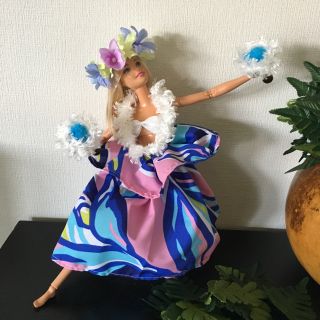 バービー(Barbie)のバービー人形 フラダンス衣装 ウリウリ【No.117】(人形)