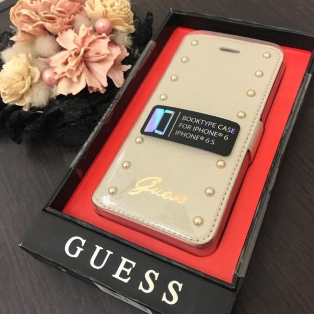 GUESS - GUESS ゲス iPhoneケース iPhone6s スタッズ ベージュの通販 by ブランドショップリードホープ@DOMINOプロフ必読｜ゲスならラクマ