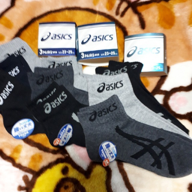 asics(アシックス)のasics　アシックス　23～25㎝　9足 No.f キッズ/ベビー/マタニティのこども用ファッション小物(靴下/タイツ)の商品写真