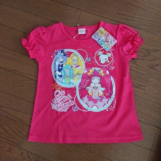 バンダイ(BANDAI)のトゥインクルプリキュア/夏用半袖Tシャツ/100サイズ/ローズピンク色(Tシャツ/カットソー)