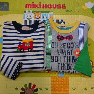 ミキハウス(mikihouse)の2着セット☆ミキハウス＆ホットビスケッツ☆100(Tシャツ/カットソー)