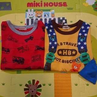 ミキハウス(mikihouse)の【コジロウ様専用】4着セット☆ミキハウス＆ホットビスケッツ☆100(Tシャツ/カットソー)