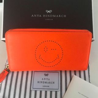 アニヤハインドマーチ(ANYA HINDMARCH)のANYA HINDMARCH オレンジ財布(財布)