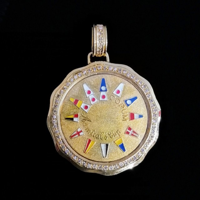 代引可】 CORUM コルム CORUM ☆ ペンダントトップ ☆ K18YG 代引可】 CORUM コルム CORUM ☆ ペンダントトップ ☆ K18YG