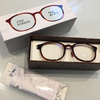 ジンズ(JINS)の3日限定価格 新品 未使用 JINS ブルーライトカットメガネ 25%カット(サングラス/メガネ)