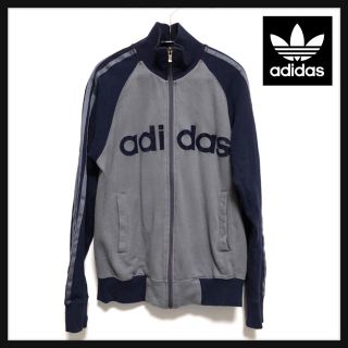 アディダス(adidas)の●adidas● ブルゾン ジャージ（ネイビー×グレー）ＸＳ(ブルゾン)