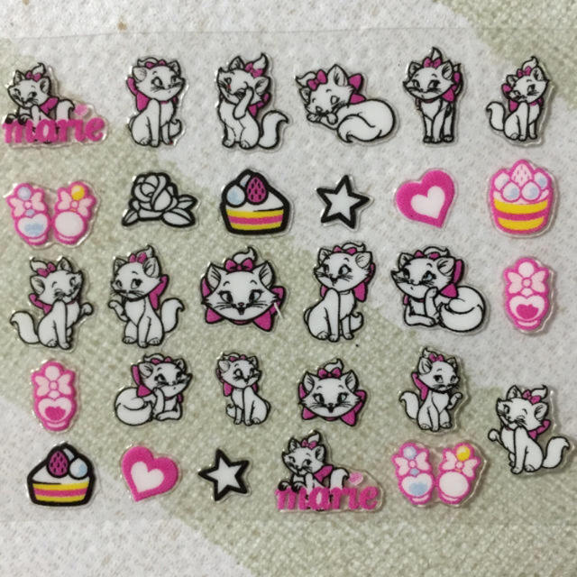 ネイルシール マリーちゃん♡Marie、ディズニー、サンリオ、キャラ3D | フリマアプリ ラクマ
