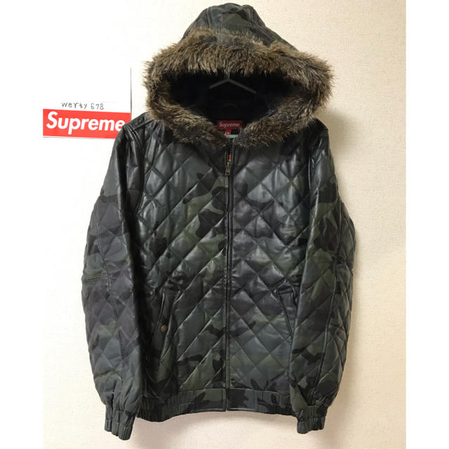 约46cm袖丈supreme レザージャケット