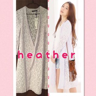 ヘザー(heather)のheather♡レースガウン(カーディガン)