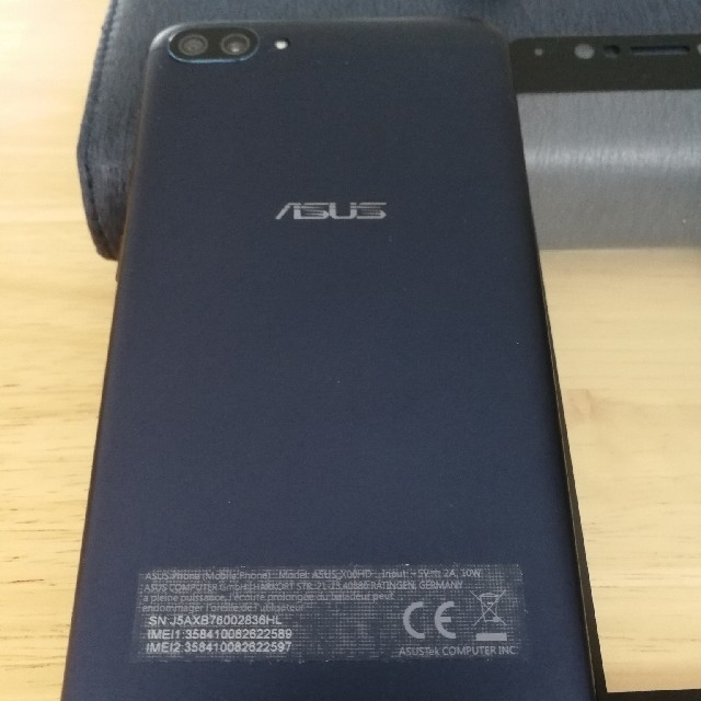 ASUS(エイスース)の【美品】ZenFone 4 Max ネイビーブラック　DSDS　スマホ本体 スマホ/家電/カメラのスマートフォン/携帯電話(スマートフォン本体)の商品写真