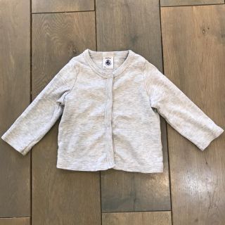 プチバトー(PETIT BATEAU)のプチバトー コットン カーディガン 6m(カーディガン/ボレロ)