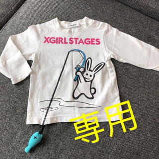 エックスガールステージス(X-girl Stages)のx-girl  ロンT (シャツ/カットソー)