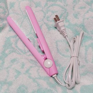 【新品未使用】ミニコテ ピンク♡(ヘアアイロン)