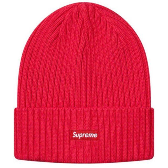 国内正規supreme overdyed beanie red 赤