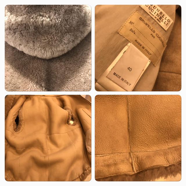 BRUNELLO CUCINELLI(ブルネロクチネリ)の発送は2／18以降様専用☆ブルネロクチネリ   ムートン ジレ レディースのジャケット/アウター(毛皮/ファーコート)の商品写真