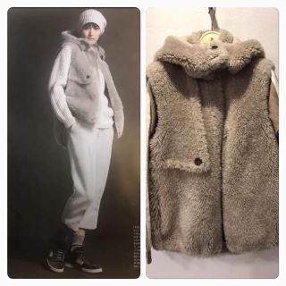 ブルネロクチネリ(BRUNELLO CUCINELLI)の発送は2／18以降様専用☆ブルネロクチネリ   ムートン ジレ(毛皮/ファーコート)