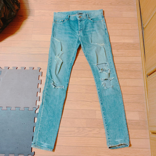 サンローラン SAINT LAURENT デニム デストロイ サンローラン SAINT LAURENT デニム デストロイ