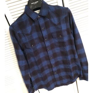 サンローラン(Saint Laurent)のS様専用！定価10万位！サンローラン ウエスタン チェック ネルシャツ 新品！(シャツ)