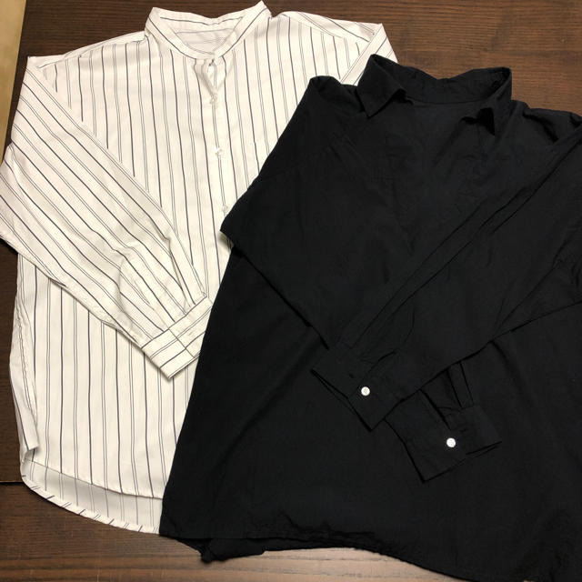 GU(ジーユー)のシャツ  二点⭐︎新品 未使用⭐︎ レディースのトップス(シャツ/ブラウス(半袖/袖なし))の商品写真