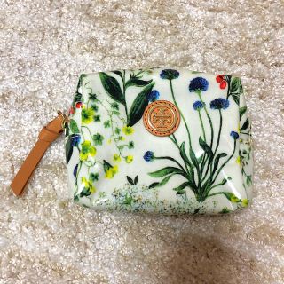 トリーバーチ(Tory Burch)の正規品 美品☆TORYBURCH☆スクエア花柄ポーチ(ポーチ)