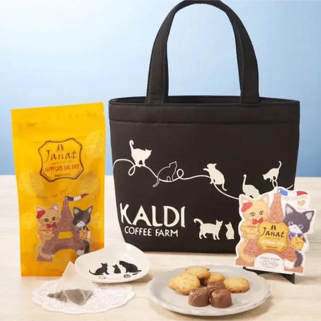 KALDI(カルディ)の◎新品 未開封◎フルセット◎ 2019年カルディ 猫の日 バッグ◎ レディースのバッグ(トートバッグ)の商品写真